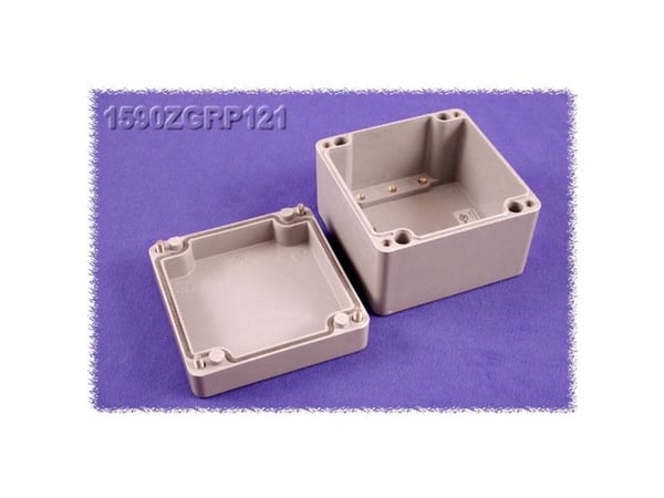 Hammond Electronics 1590ZGRP121 Universalkabinetti 120 x 122 x 91 Polyesteri Grå 1 stk 1 stk