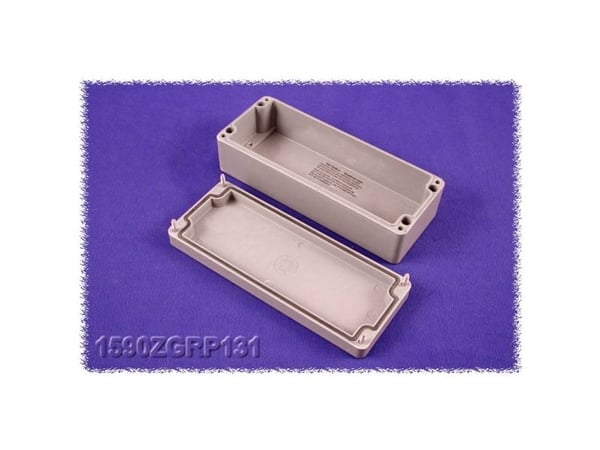 Hammond Electronics 1590ZGRP131 Yleiskotelo 190 x 75 x 55 Polyesteri Harmaa 1 kpl