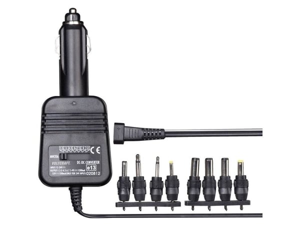 VOLTCRAFT DC/DC Bim-konverterare 12 V/DC, 24 V/DC - 1,5 V/DC, 3 V/DC, 4,5 V/DC, 6 V/DC, 7,5 V/DC, 9 V/DC, 12 V/DC/1,2 A 14,4 W