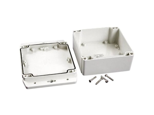 Hammond Electronics 1555N2F42GY universal-kabinett 120 x 120 x 62 polykarbonat lysegrå 1 stk