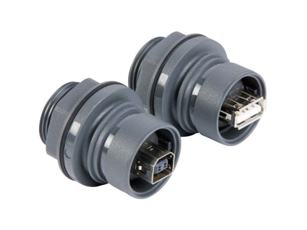 USB-liitin PXP6042/B Etutyyppi B, takatyyppi A. PXP6042/B Bulgin Sisältö: 1 kpl