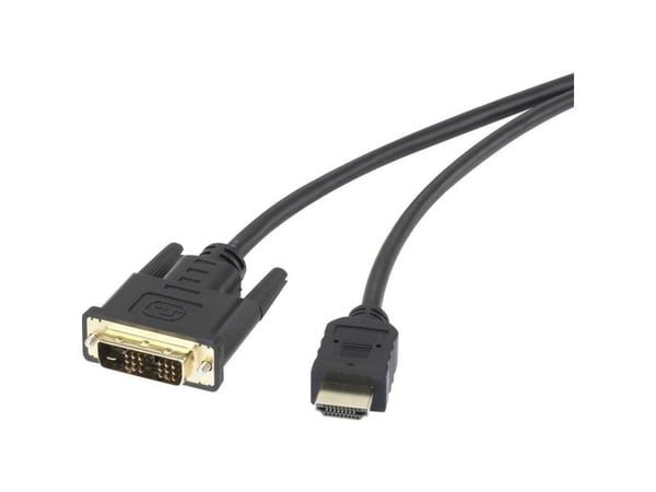 Renkforce RF-4212216, 1,8 m, HDMI-tyyppi A (vakio), DVI-D, Uros, Uros, Suora