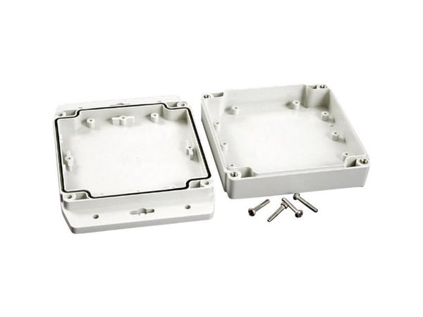 Hammond Electronics 1555N2F17GY universal-kapsling 120 x 120 x 37,2 polykarbonat lys grå 1 stk