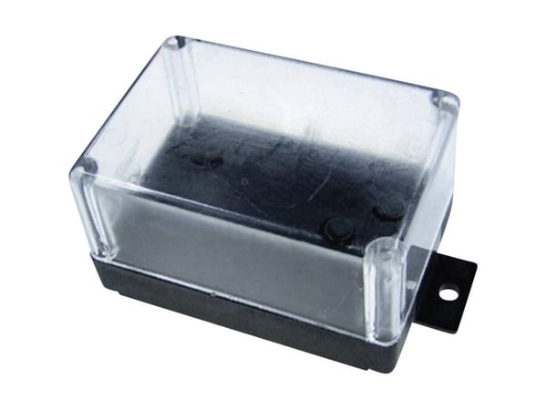 Kemo G021 universal-kabinett 72 x 50 x 40 termoplast sort/transparent 1 stk