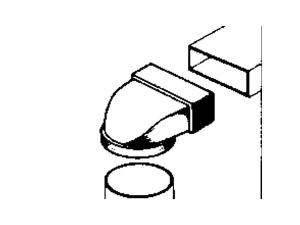 Wallair 20200114 flatkanals ventilasjonssystem 100 avbøyningsstykke