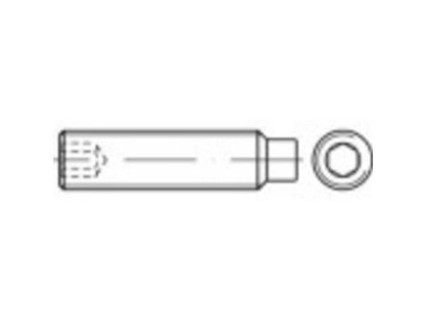 TOOLCRAFT pinolskrue M24 50 mm stål, 25 stk 118399