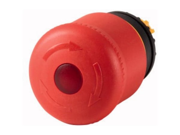 Eaton M22-PVLT, Kiertokytkin, Muovi, Musta, Punainen, IP66, IP67, IP69, 38 mm, 38 mm
