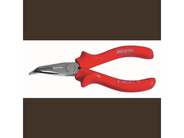 Bernstein 13-916 VDE, Nesetang, 2 mm, Beskyttelse mot elektrostatisk utladning (ESD), Stål, Rød, 165 mm