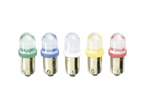 Barthelme LED-merkkivalaisin BA9s Lämmin valkoinen 24 V/DC, 24 V/AC 59092426