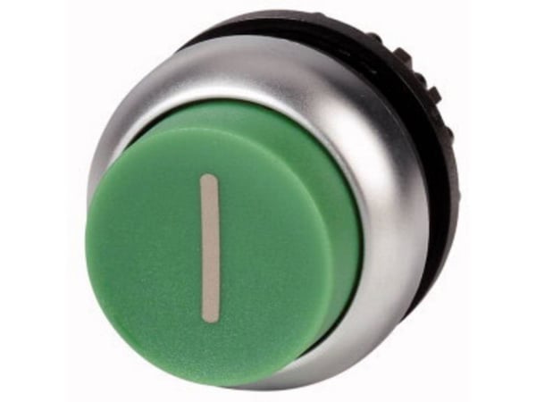 Eaton M22-DH-G-X1, Painikekytkin, Musta, Vihreä, Metallinen, IP66, IP67, IP69, 29,7 mm, 29,7 mm, -25 - 70 °C