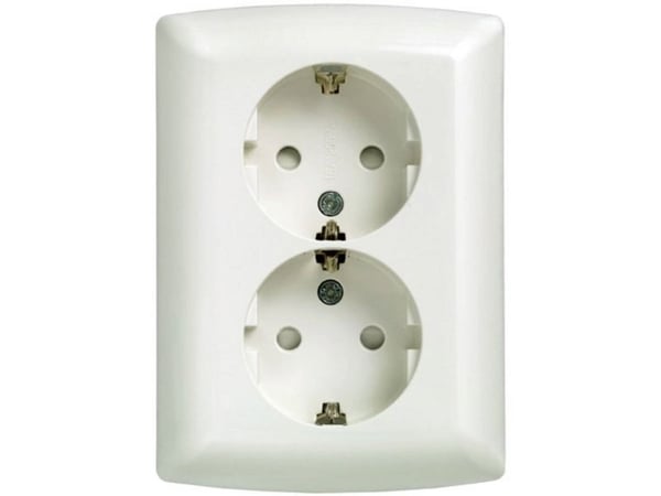 Schuko dubbeluttag 10/16A 250V 5UB2211- (5UB22113)