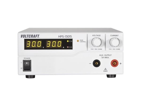 Voltcraft laboratorioteholähde, säädettävä HPS-13015 1 - 30 V/DC 0 - 15 A 450 W 1 x kaukosäädin (HPS-13015)