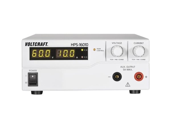 Voltcraft laboratoriestrømforsyning, justerbar HPS-16010 1 - 60 V/DC 0 - 10 A 600 W 1 x Fjernkontroll (HPS-16010)