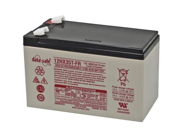 EnerSys Hawker Longlife DataSafe HX Blybatteri 12 V 7,6 Ah Blyfleece (B x H x D) 151 x 100 x 65 mm Flatplugg 6,35 mm Lett å vedlikeholde, lav selvu...
