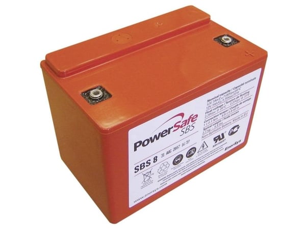 EnerSys Hawker Longlife PowerSafe blybatteri 12 V 7 Ah blyfleece (B x H x T) 138 x 99 x 86 mm M4 skrutilkobling vedlikeholdsfritt lav selvutlading