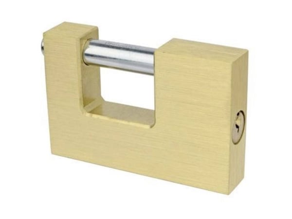 Brüder Mannesmann hengelås 80 mm gull profilsylinderhengelås (M41380)