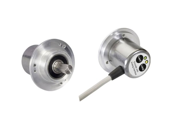 Positiaaliset Fraba Absoluuttiset pyörivät anturit 1 kpl UCD-S401B-2012-M10A-2RW Magneettikiinnityslaippa 58 mm