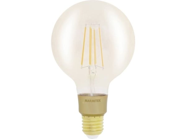 Marmitek Smart me Smart comfort Glow LI - LED-filamentlyspære - form: G95 - E27 - 6 W (ekvivalent 40 W) - klasse E - varmt hvitt lys - 2500 K