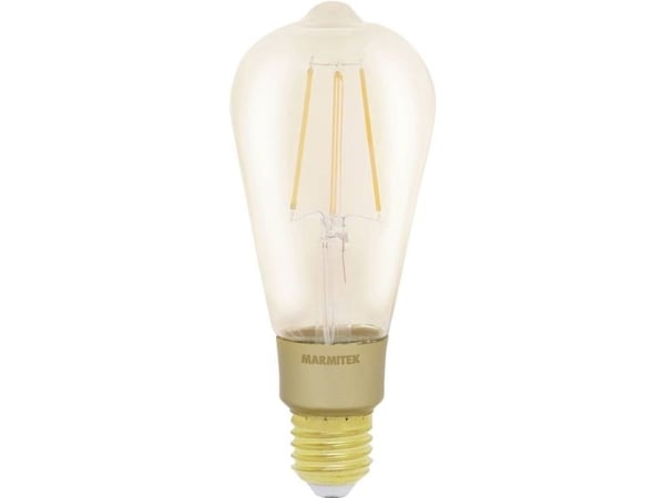 Marmitek Smart me Smart comfort Glow XLI - LED-filamentlyspære - form: ST64 - E27 - 6 W (ekvivalent 40 W) - klasse E - varmt hvitt lys - 2500 K