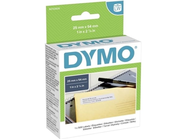 Returadresse-etiket DYMO 11352 25x54mm (rulle á 500 stk.)