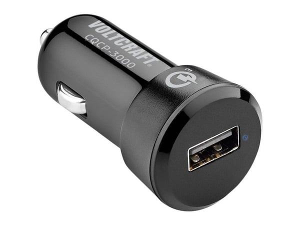 VOLTCRAFT CQCP-3000 USB-lader for personbil/lastebil – utgangsstrøm maks. 3000 mA, 1x USB-A Qualcomm Quick Charge 3.0