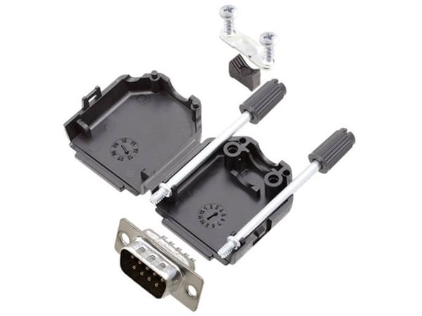 Amphenol L17DPPK25-BK+L717SDB25P D-SUB-nastapäätesarja 180° Napojen lukumäärä: 25 Juotospää 1 kpl
