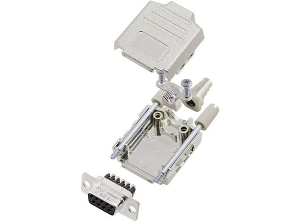 Amphenol L17DPPK25-M+L77DB25SST D-SUB hylse/tilkoblingssett 180° Poler: 25 Skruer 1 stk