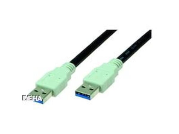 Bachmann 918.176, 1 m, USB A, USB A, USB 3.2 Gen 1 (3.1 Gen 1), Svart