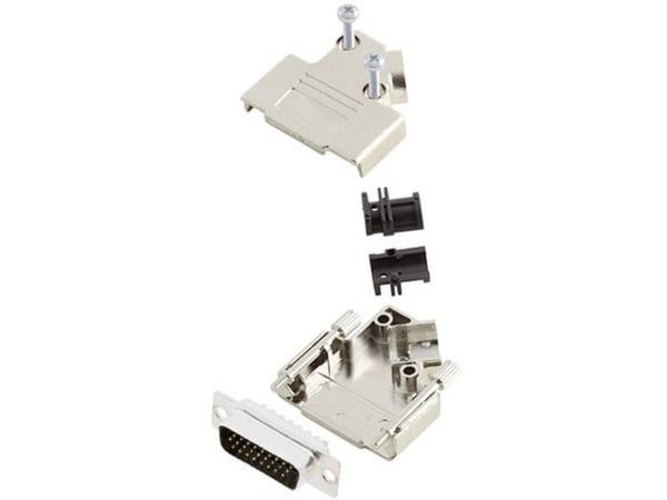 Amphenol L17D45PK-M-15+L717HDA26P D-SUB stiftstripesett 45° Polnummer: 26 Loddehode 1 stk