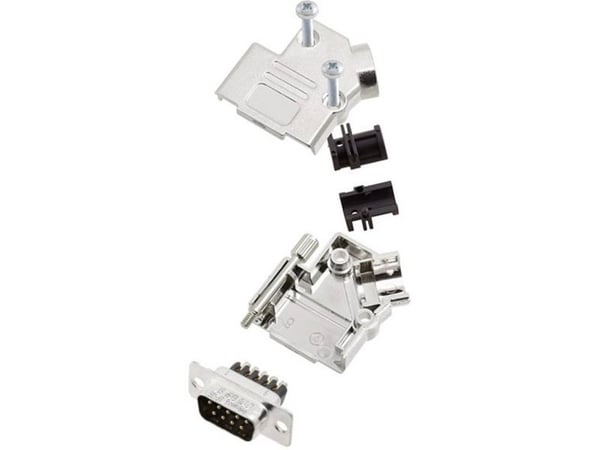 Amphenol L17D45PK-M-09+L717DE09PST D-SUB tappilistasarja 45° Napaluku: 9 Ruuvit 1 kpl