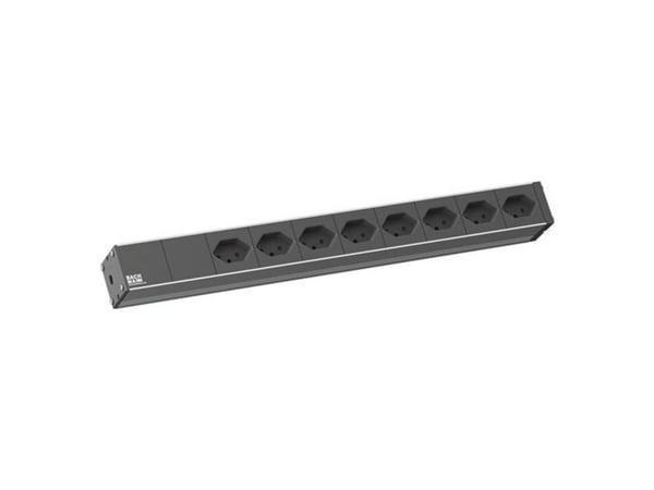Bachmann 19" IT Basic, Perus, 1U, 8 AC-pistorasia(a), Tyyppi J, 2 m