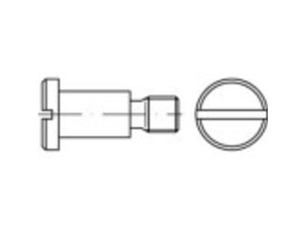 TOOLCRAFT 1063115 skruer med flatt hode M5 2,5 mm spors DIN 923 rustfritt stål 100 stk