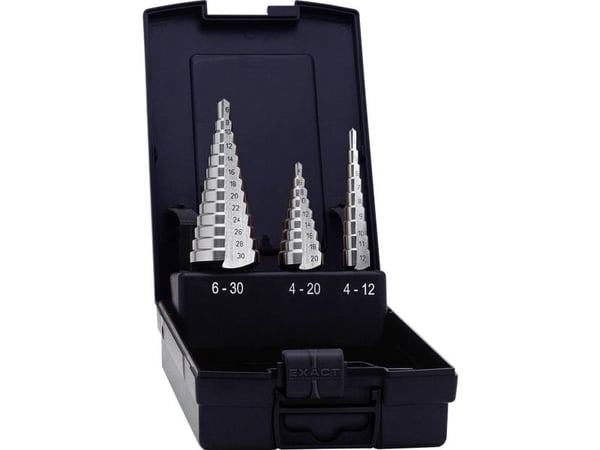 Exact 05332 HSS trinnbor-sett 3 deler, 3-falsk skaft, 1 sett