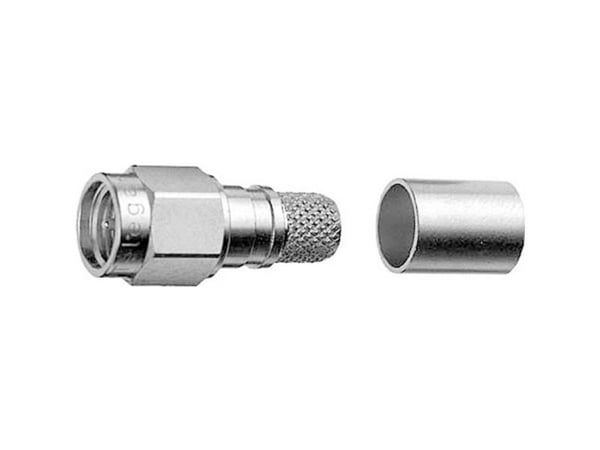 Telegärtner SMA Straight Plug Crimp G30 (1.5/3.8); H 155; Low Loss 1.4/3.8 crimp/crimp