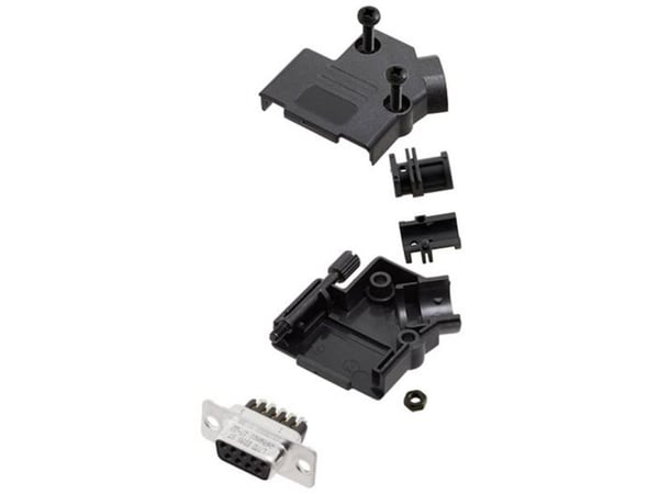 Amphenol L17D45PK-P-09-L77DE09SST D-SUB läpivientiliuskasarja 45° Napojen lukumäärä: 9 Ruuvit 1 kpl