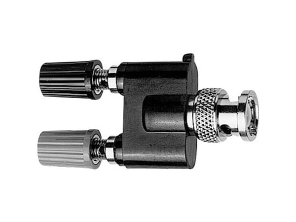 Telegärtner J01008A0627 Mätadapter BNC-kontakt - 4 mm uttag, 4 mm uttag Svart, röd