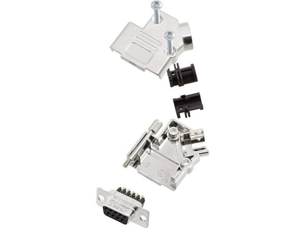 Amphenol L17D45PK-M-15+L77DA15SST D-SUB läpivientiliuskasarja 45° Navat: 15 Ruuvit 1 kpl