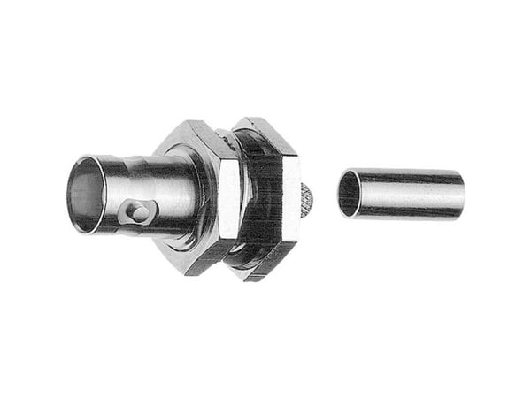Telegärtner BNC kabelinstallasjonssokkel crimp 75 Ohm, crimp/crimp, A1206, Z04, RG-62 A/U - 5 stk (J01003A1260)