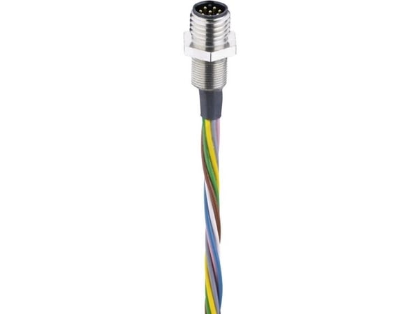 Belden 000091740 Anturin / toimilaitteen liitin uppoasennukseen M8 Liitin, uppoasennus 0,50 m Napaluku (RJ): 8 1 kpl