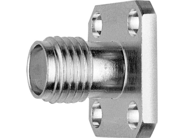 Telegärtner SMA innbyggingskontakt med flens Z29, gull (standard) (J01151A0851) - 5 stk
