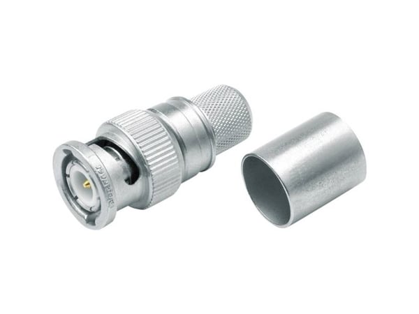 Telegärtner J01000A0060 J01000A0060 BNC-liitin Liitin, suora 50 Ω 1 kpl