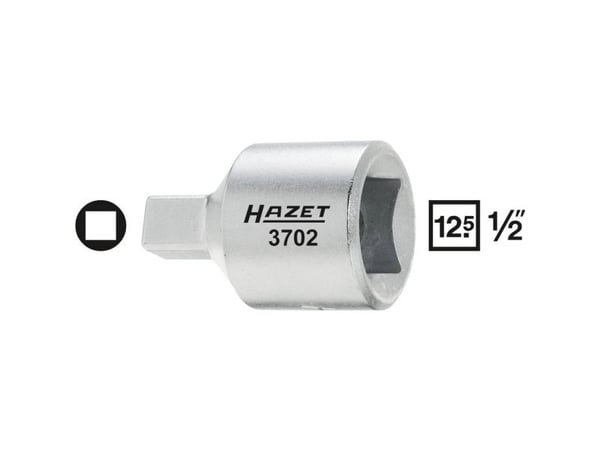 Hazet 3702 innvendig firkant topnøkkelinnsats 8 mm 1/2 (12,5 mm)