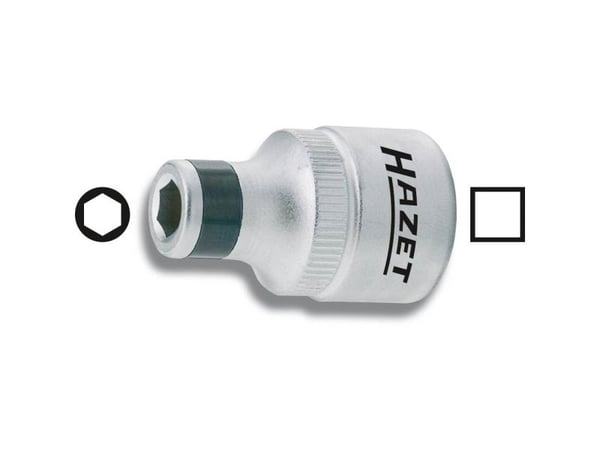 HAZET 2250-5, Enkel enhet, Støpseladapter, Krom, 8,12.5 mm, 36 mm, 48 g