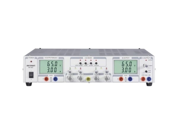 Voltcraft laboratorioteholähde, säädettävä VSP 2653 0,1 - 65 V/DC 0 - 3 A 399 W 3 x (VSP 2653)