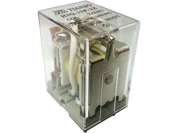 Tianbo Electronics HJQ-13F-2Z - stikrelé 230 V/AC 15 A - 2 brytere - 220/240VAC (230 V)