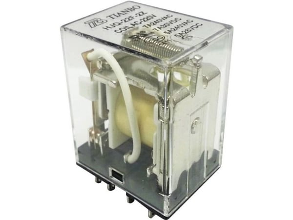 Tianbo Electronics HJQ-22F-2Z -220/240VAC pluggrelé 230 V/AC 7 A 2 x omkobler 1 stk