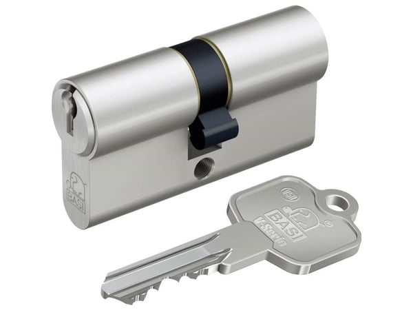 BASI V5000-0005, Europrofilsylinder, Kromfarge, 3 stykker, 248 g, 1,5 cm
