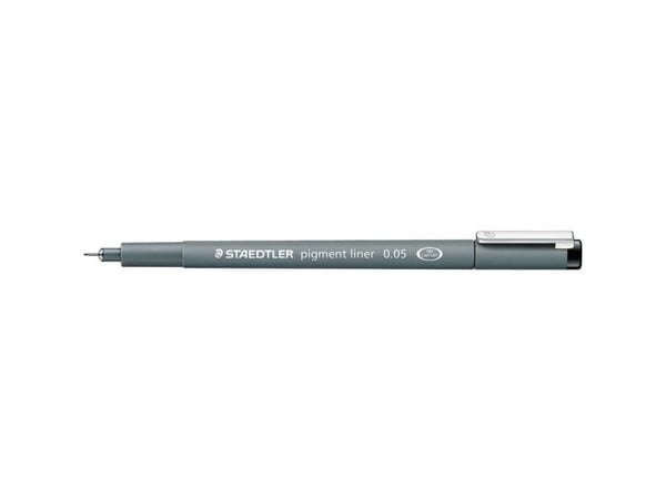 STAEDTLER pigmenttimuste 308 - Fineliner - musta - pigmenttimuste - 0,05 mm