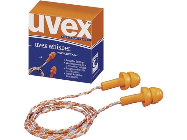 Uvex 2111201, In-ear, Harmaa, Oranssi, 23 dB, Langallinen