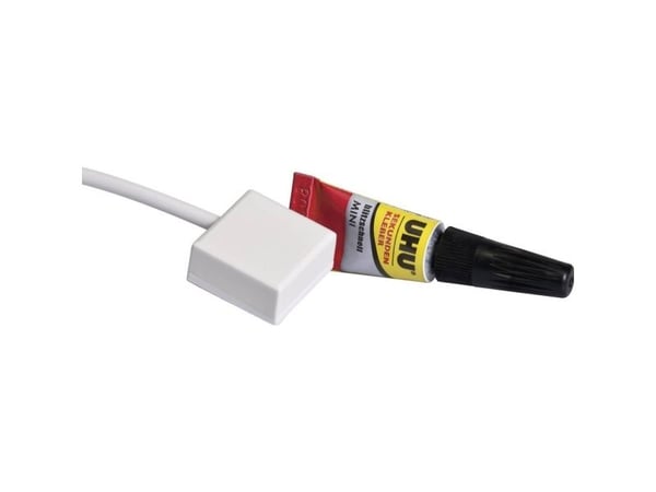 ABUS Potential-free Glass Breakage Detector with Adhesive - Gassensor - kabelansluten - vit